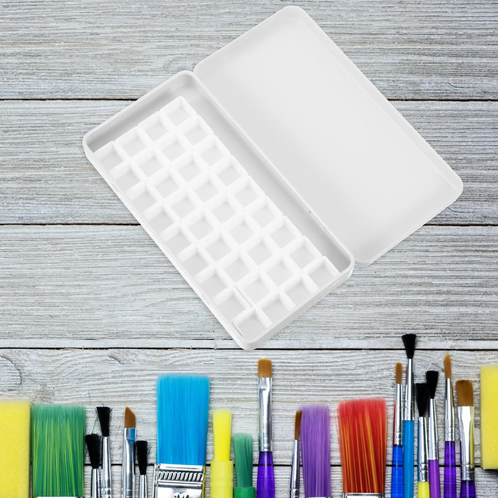 Eyeshadow Palette Watercolor Paint Box Pigment Holder Portable Containers Plate for Palettes Case Travel