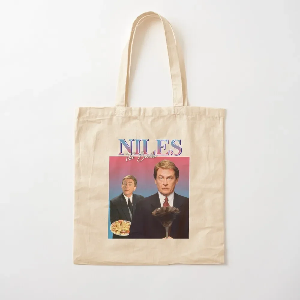 

Niles The Butler Vintage/Retro Design Tote Bag Shopper bag Handbags women custom canvas bag