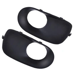 2 uds luz antiniebla del lado izquierdo y derecho cubierta de la lámpara bisel para BMW X5 E53 2003-2006 51117129299 51117129300   Accesorios para automóviles negros