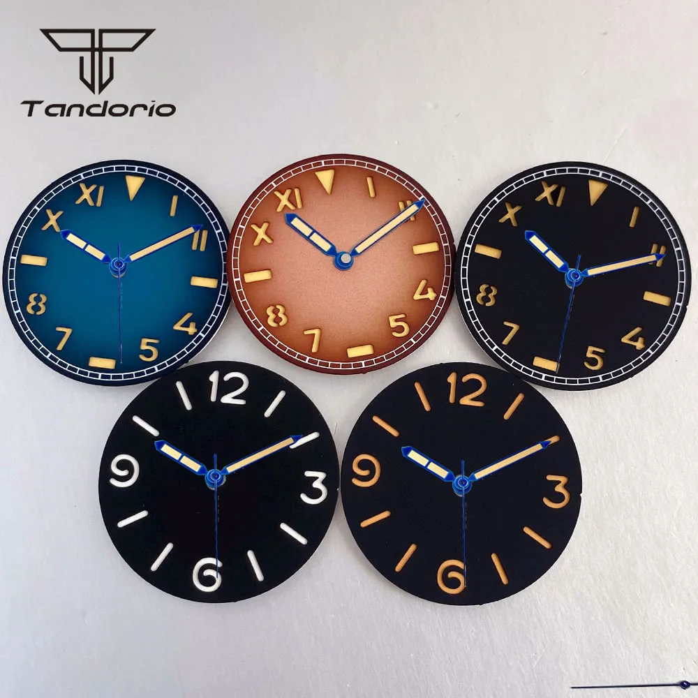 35mm*0.7mm Sandwich Watch Dial Face & Hands Set Fit NH35 NH36 NH38 Miyota8215 8205 821A DG2813 ETA2824 PT5000 ST2130 Movement