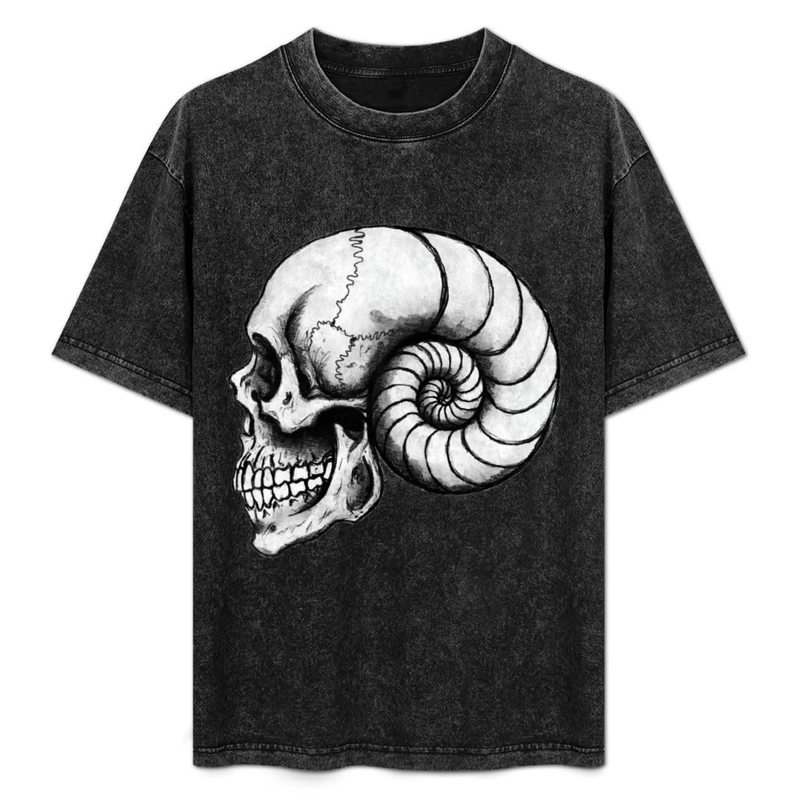 

Nautilus Skull T-Shirt Relaxed Casual Short Sleeve Tee