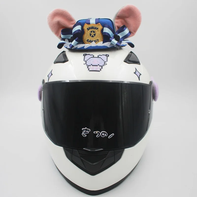 

Rabbit hat helmet decoration cat ears battery car helmet rabbit ears accessories net red female riding cat ears