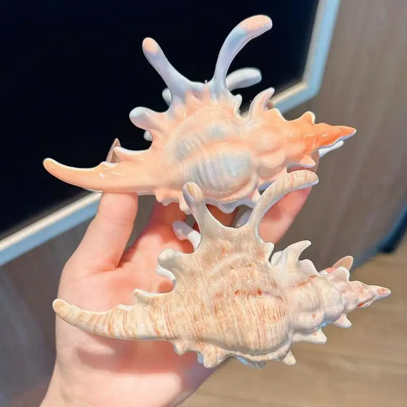 الأزياء الاكريليك محارة مخلب شعر الكورية مبالغ فيها الملونة غير النظامية شخصية كبيرة مشبك شعر النساء الفتيات إكسسوارات الشعر