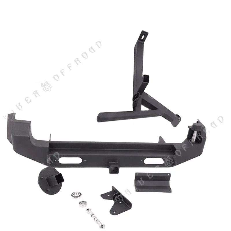 Steel Rear Bumper Guard With Spare Tire Rack For Suzuki Jimny 4x4 Parts Maiker Offroad Accessories