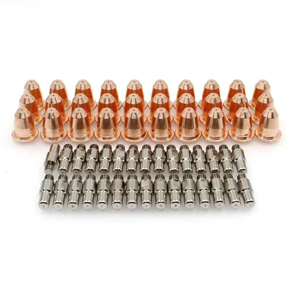60pcs Trafimet S45 Plasma Tips Electrode PD0116-8 PR0110 For 95136 97994 91814 PR-0110 Plasma Torch Electrode Nozzle Welding