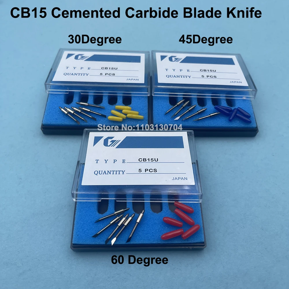 5PCS CE5000 Cutting Plotter Knife Blade for Graphtec CE6000 CE3000 CB09 CB15 Knife Blade CB09UA-5 CB15U-5 Cemented Carbide Knife