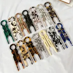 Horquillas de Clip de acetato para mujer, accesorios dulces para el cabello, diseño de moda, moño, palitos para el cabello en forma de U, cabeza de albóndiga, 1 pieza