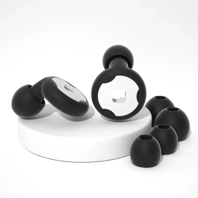 Ring Filter Silicone Earplugs Noise Reduction Sleep Mute Airplane Travel Reusable Hearing Protection Soundproof Plugs
