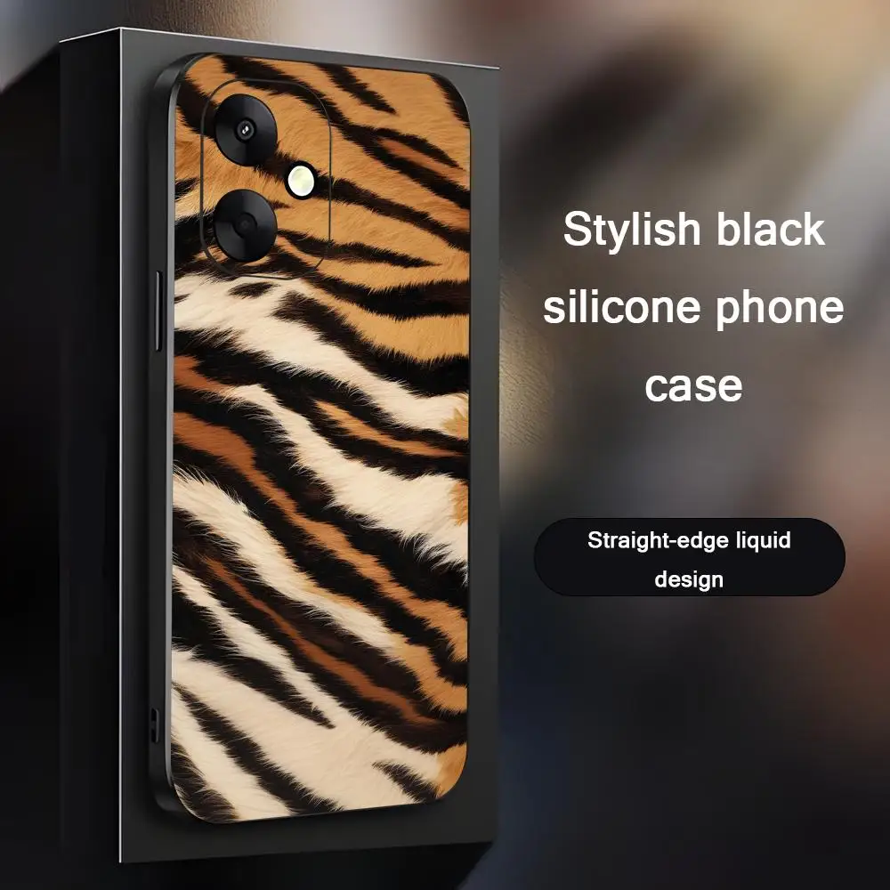 Funda de teléfono Dominant Attitude Tiger para Xiaomi Redmi 14C 13C 12C Note 15 14 13 12 11 Pro Plus S, funda negra suave para teléfono