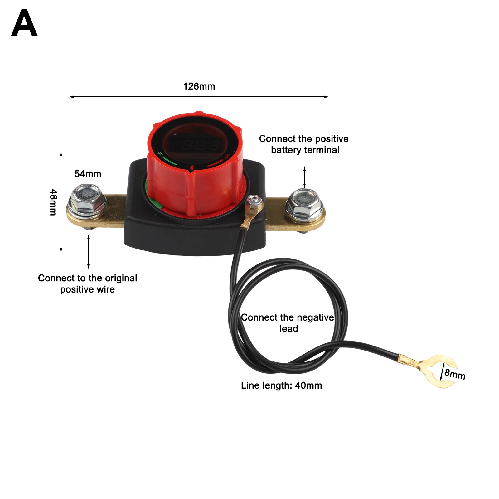 

Flame-Retardant Switch Battery Disconnect Switch As Shown In The Figure Copper-Plated Silver Screws High-Quality Brass Fittings