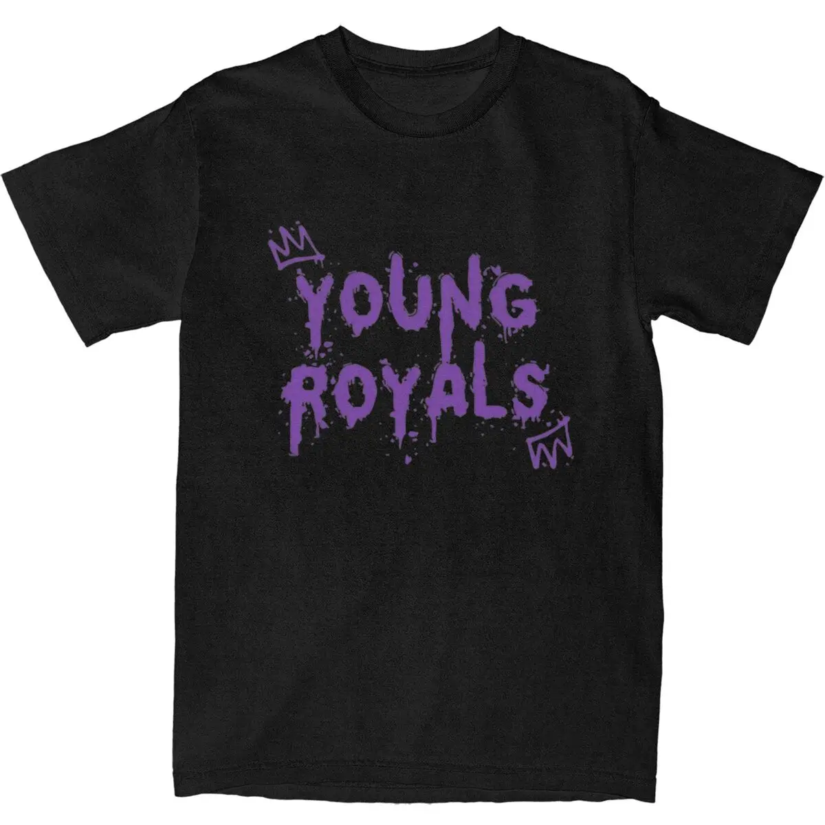 Men Women T Shirt Young Royals Letter Print T-Shirts Harajuku Summer Tee Shirt Street Style Casual 100 Cotton Tops Plus Size 6XL