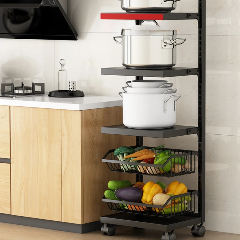 Adjustable Kitchen Storage With Multi-Layered Racks And Organization Organizer Item Supplies Items Cabinet