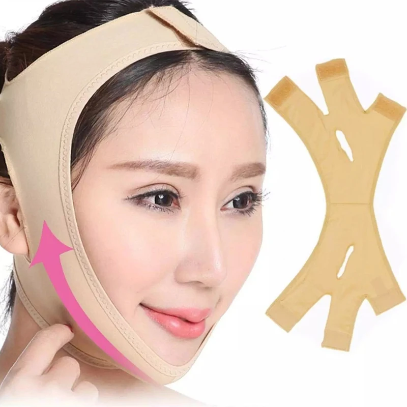 Face V shaper Facial Slimming Bandage Relaxation Lift Up Belt Shape Lift Reduce Double Chin Face Thining Band Massage Hot Sale