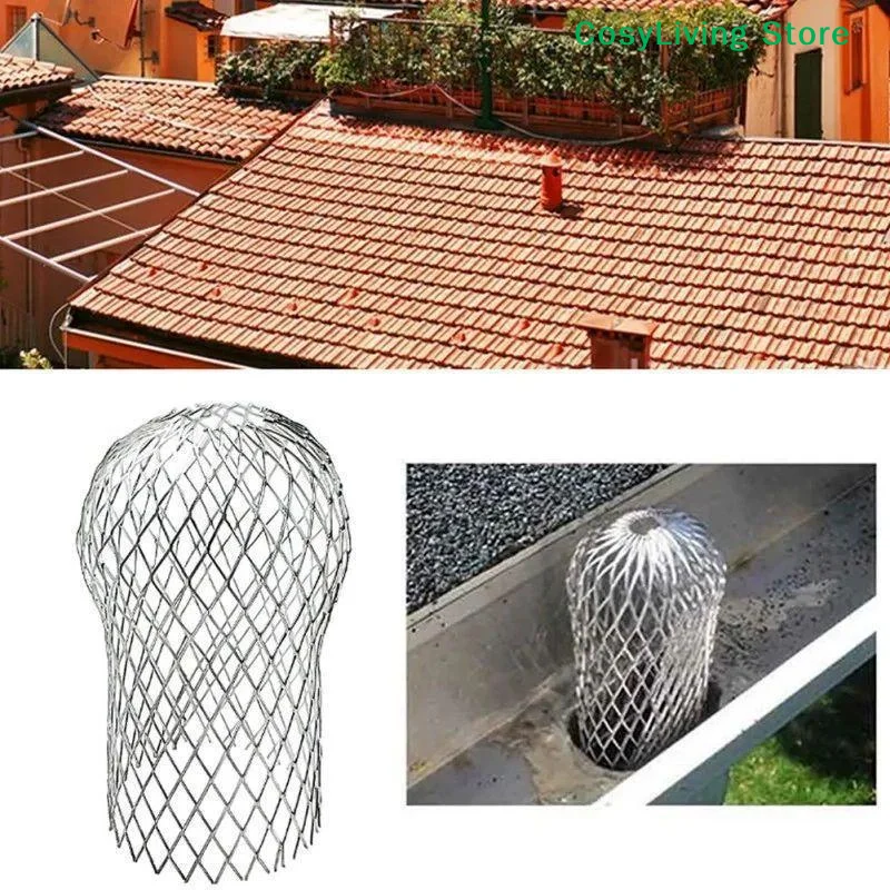 [CL]Aluminum Alloy Drain Pipe Mesh Filter Anti-Clogging Leaf Filter For Round Square Pipes Prevents Clogging From Leaves[CL]
