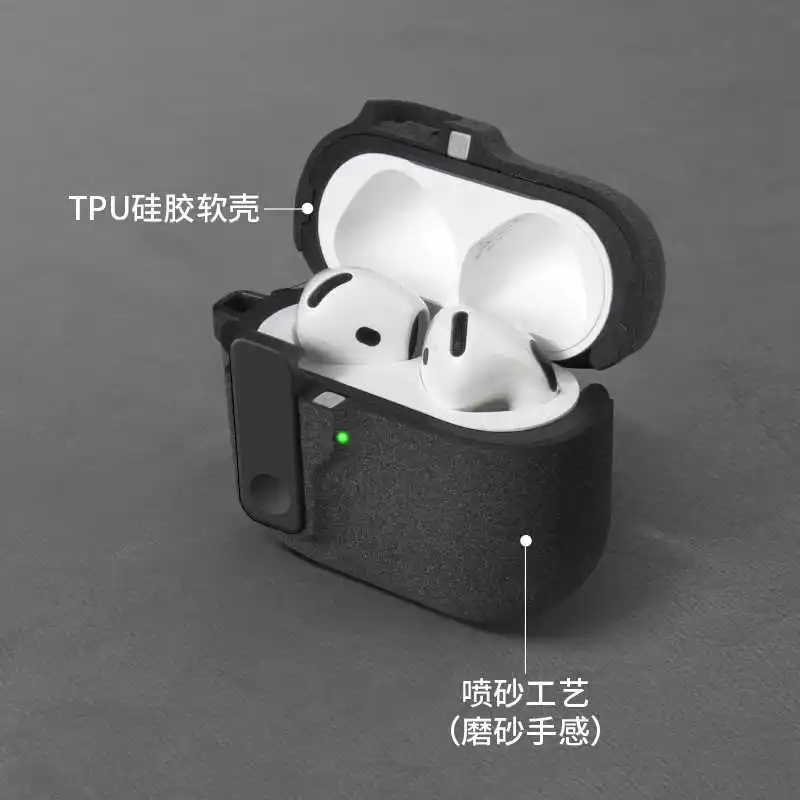 2025 New Hard Protector for AirPods 4 with Magnetic Lid Lock Hybrid Case Luxury Protection Cover for Apple AirPods pro2 3 1/2