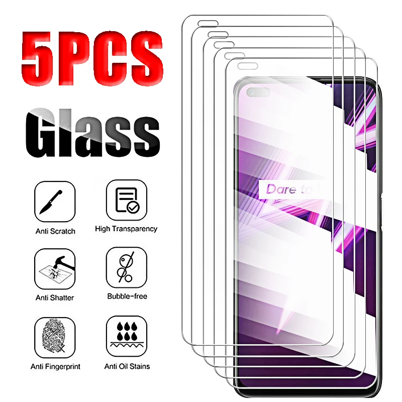 5Pcs Tempered Glass…