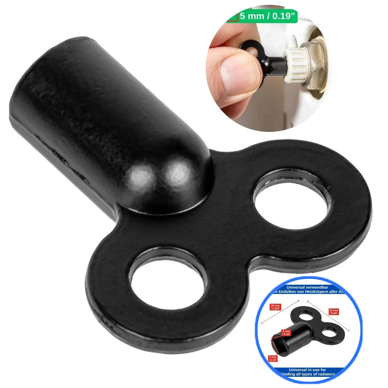 

Ключ для клапана радиатора Ключ для крана Ключ для водопроводного крана радиатора Ключ для нагревателя Черный гаечный ключ Ключ для прокачки сантехники Инструмент для центрального нагрева воздуха