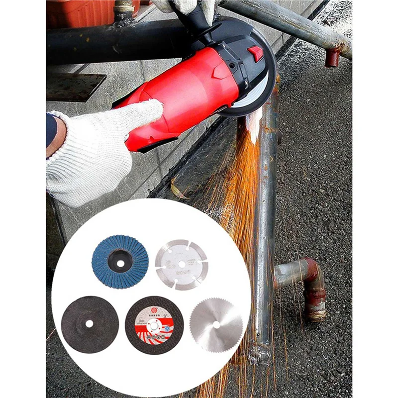

A88E-30Pcs 75Mm Cutting Disc For 10Mm Bore Angle Grinder Metal Circular Saw Blade Flat Flap Grinding Wheel Sanding Pads Tool