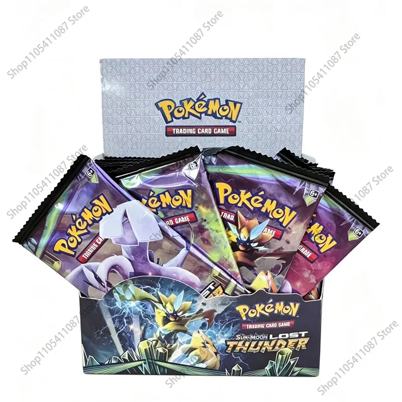 **360Pcs Pokémon Card Sun Moon Lost Thunder English Version Pokémon Booster Battle Transaction Card