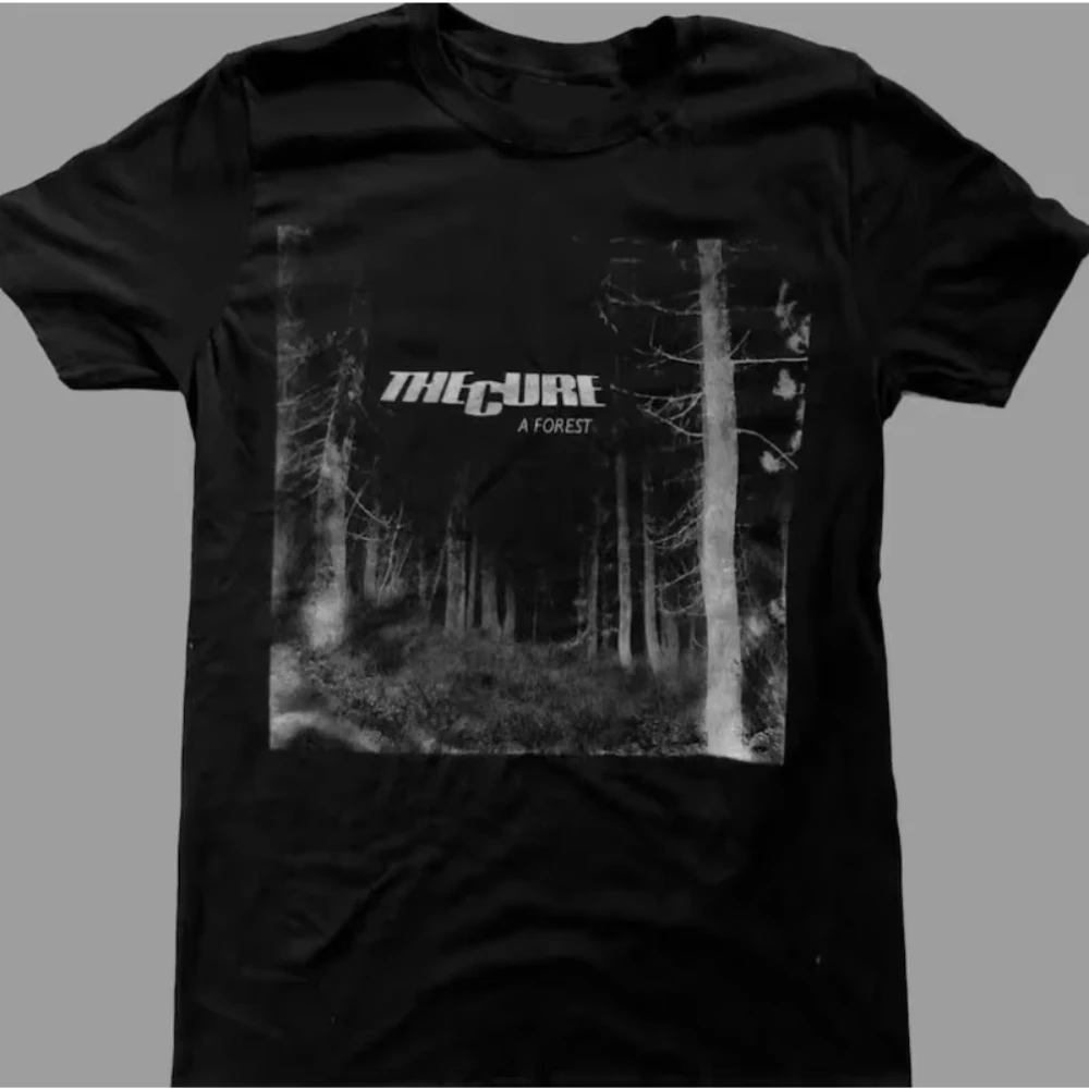 Super heiß! Vintage The Cure Forest T-Shirt Herren-T-Shirt Sommer Neues Produkt Passend für Harajuku Vintage T-Shirt Grafik-T-Shirts