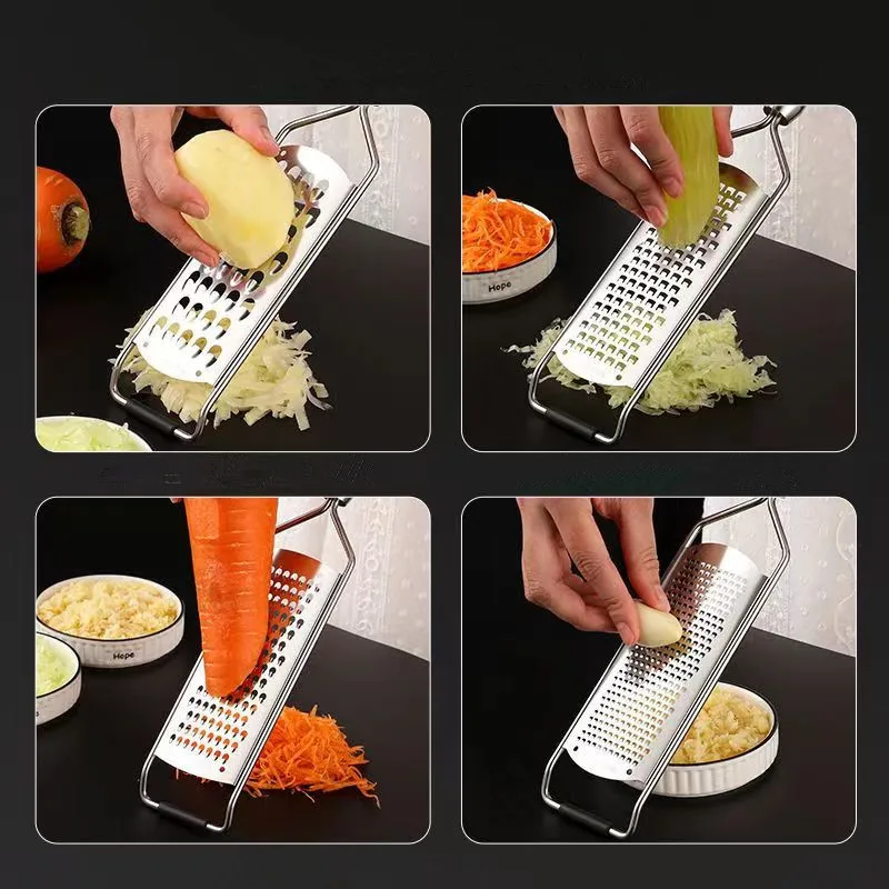 304 Stainless Steel Vegetable Slicer Garlic Potatoes Radish Cucumber Grater Kitchen Gadgets and Accessories Press Cooking Gadget