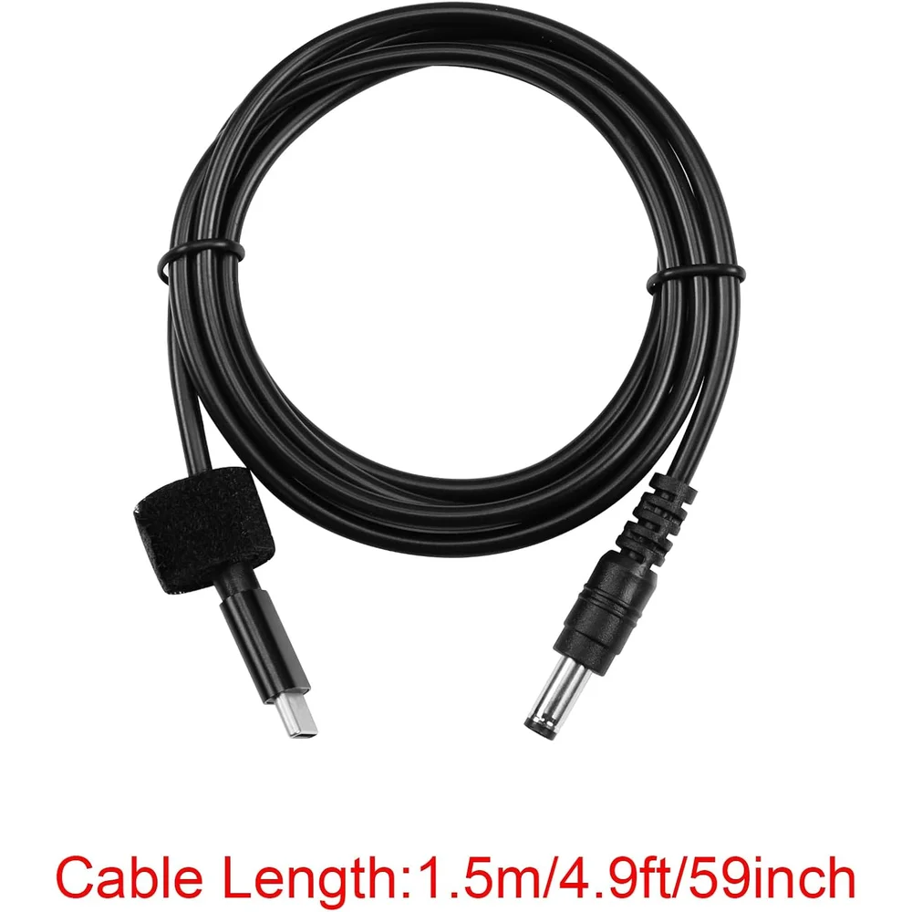 Afbeelding 7: 1,5 m USB C PD-oplaadkabel Type-C mannelijke ingang naar DC5,5x2,1 mm 12V voedingskabel voor routers Luidspreker CCTV-camera LED-strips