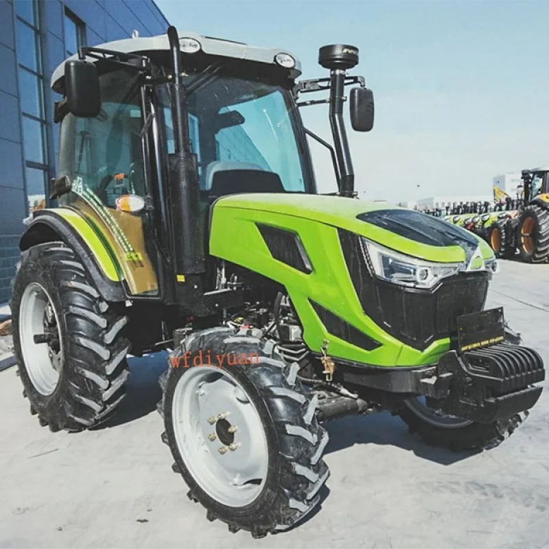 China: Hot Sale China home and garden equipment mini tractor with farm implements 70hp 4wd farm tractor mini tractor price