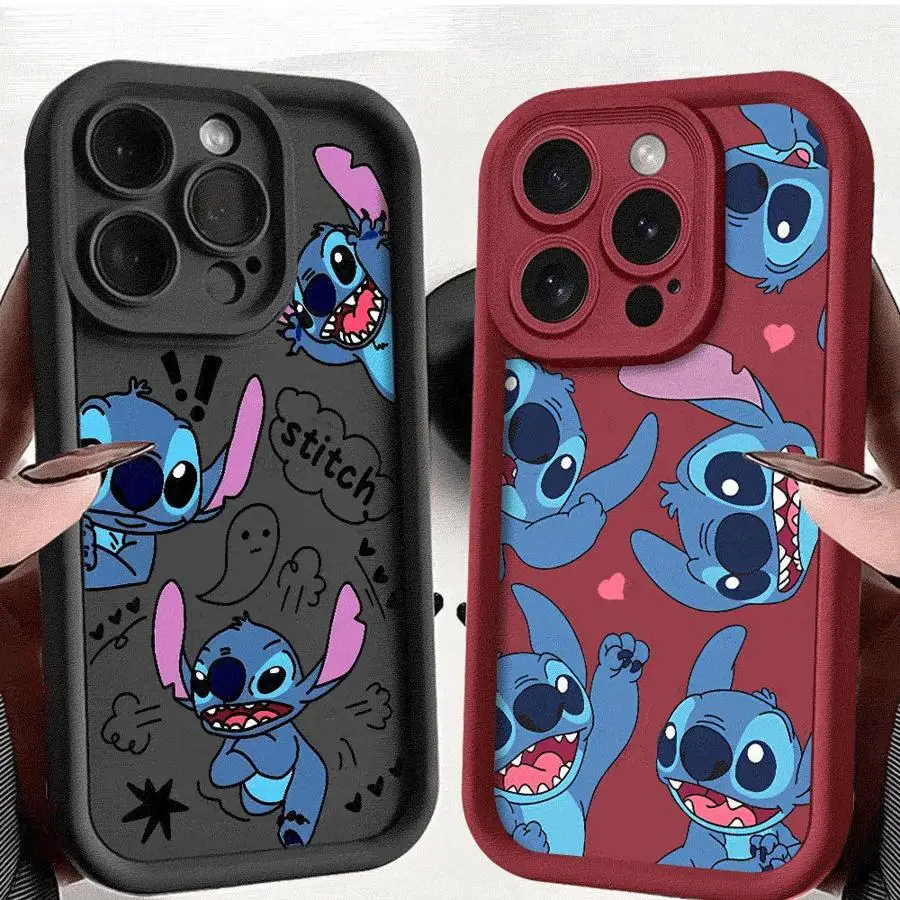 Disney Stitch Case for OPPO A5 A9 A11 A15 A16 A17 A16e A31 A53 A54 A57 A38 A17k A58 4G A35 A31 A78 A72 5G Cover