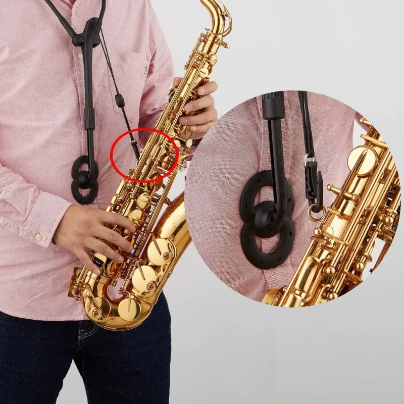 Alto/Soprano/Tenor Saxophone Double Shoulder Straps Sax Protections Neck Lanyard Woodwind Musical Instrument Accessories