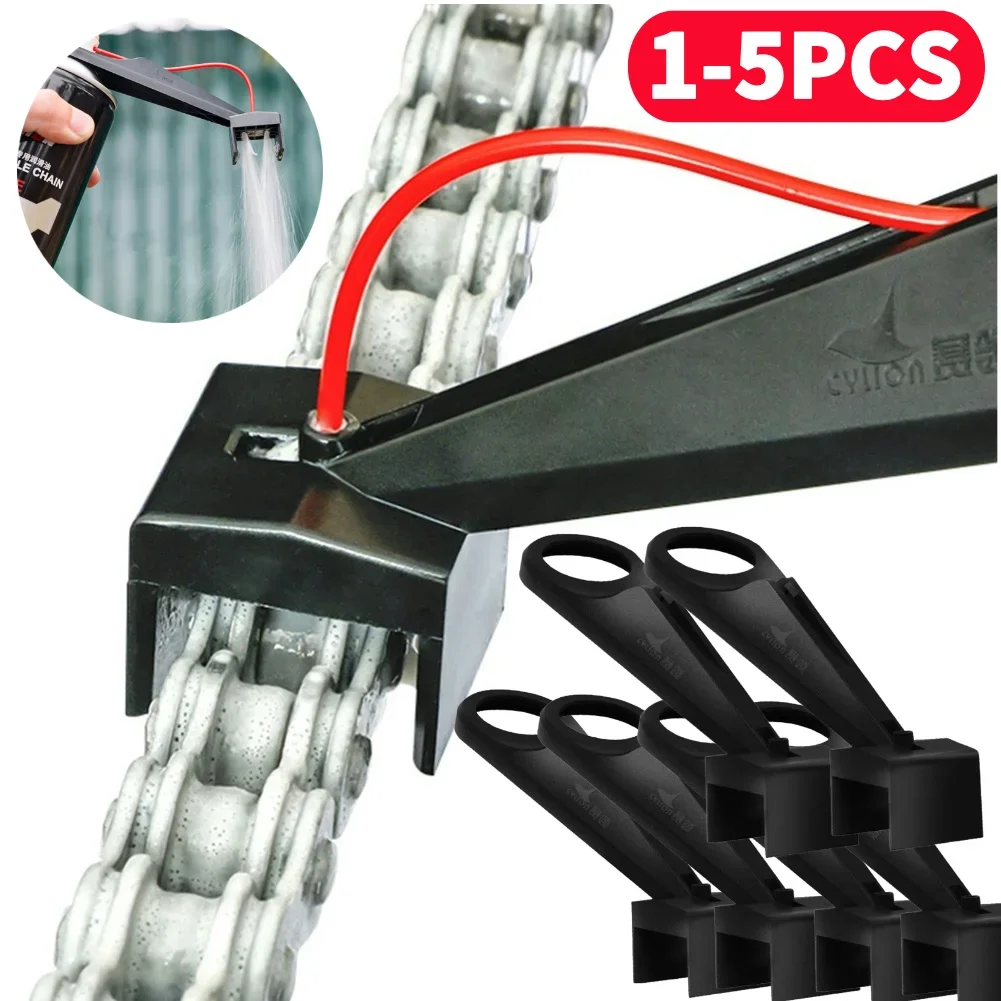 Motorcycle Chain Oiler Spray Motorcycle Chain Lube Applicator Gear Mess-Free Chain Wax Chain Gear Lubricant Cleaner Attachment