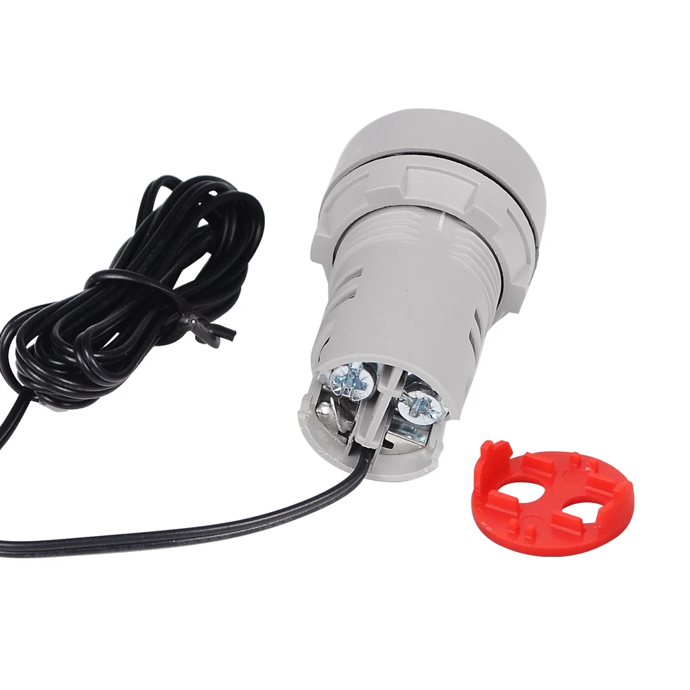 Imagem -03 - Mini Medidor de Temperatura Digital com Display de Luz Redondo Pequeno Indicador do Medidor dc 5v48v 12v 24v 20+ 120c 1m Sensor 22 mm