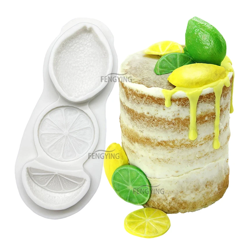 Bunga Jeruk Lemon Cetakan Kue Silikon Sugarcraft Cupcake Baking Cetakan Fondant Alat Dekorasi