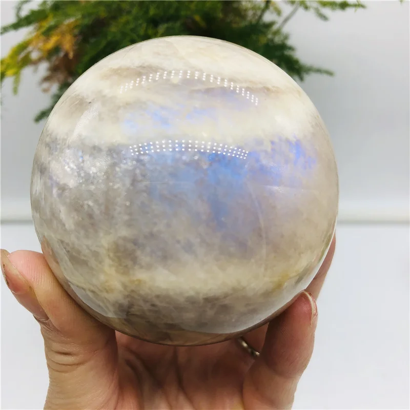 

Moonstone Ball Natural Stone And Crystal Sphere Gemstones Minerals Wicca Spiritual Reiki Ornaments Home Decoration Room