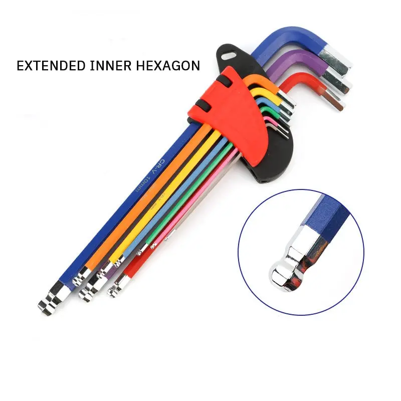 Imagem -06 - Universal Allen Key Grupo Chave de Fenda Chave Sextavada Chave Sextavada Ângulo Seis Lentes Chaves Bola Ferramentas Manuais Pcs