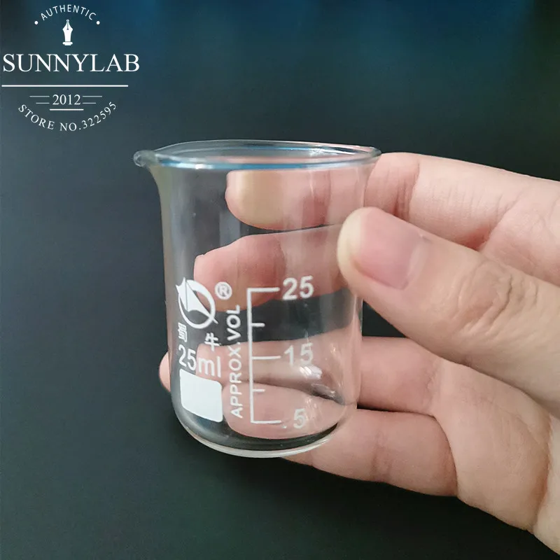 High-quality Glass Beaker For Laboratory Glassware, Capacity 25/50/100/150/200/250/300/400/500/600/800/1000/2000ml