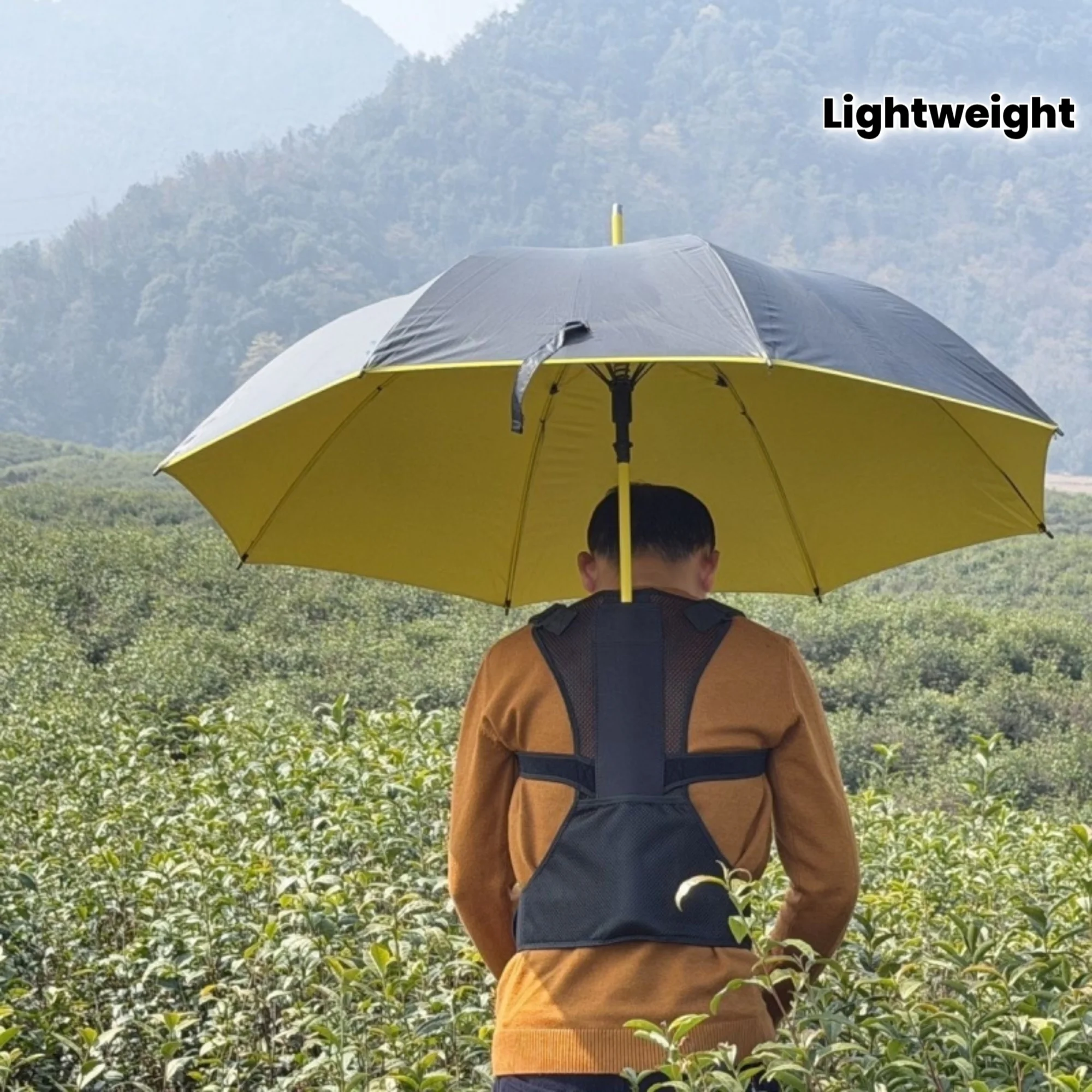 Adjustable Backpack Umbrella Rope Liberating Hands Light Comfortable Shoulder Strap Umbrella Support Bracket Outdoor Accessories