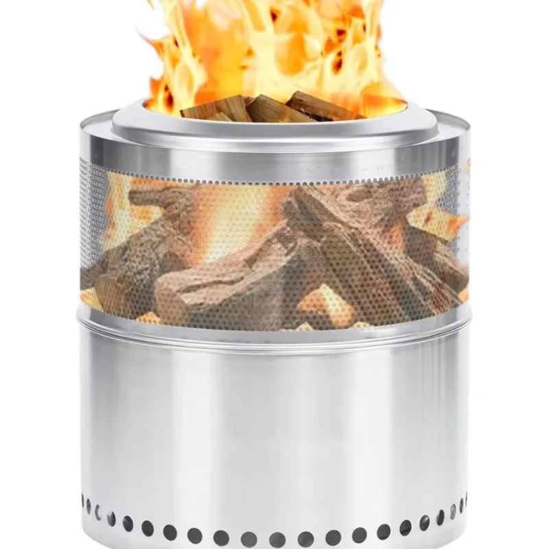 

Smokeless Fire Pit Accessory Kit 10" Solo Stove Bonfire Grill Fire Pit Stand & Grill Cooking Grate