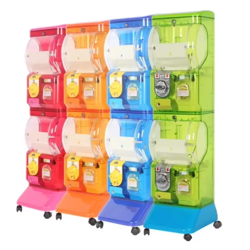 Japanese Popular Gachapon Machine Candy Egg Twist Gacha Token  Toy Coin-Operated Plastic Gumball Capsule Vending Machine