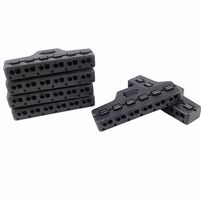 Low Voltage Quick Connect Wire Splitter for LED Strip Lighting 6 Outlets from 1 Input Distribution Block