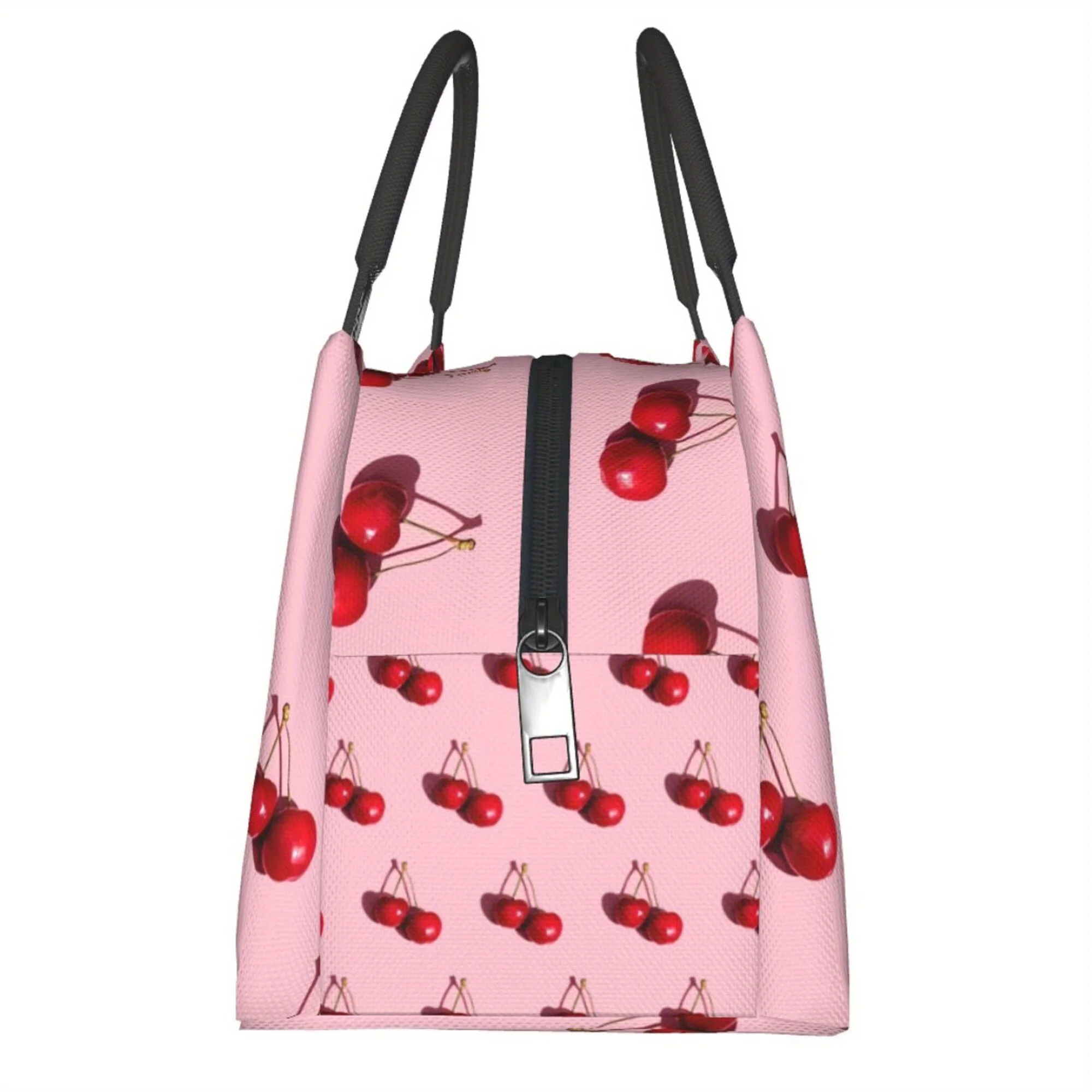 عيد الميلاد سعيد الكرز نمط، حقيبة تبريد محمولة قابلة لإعادة الاستخدام حقيبة تبريد، حقيبة غداء معزولة للتخييم نزهة الشاطئ أساسيات