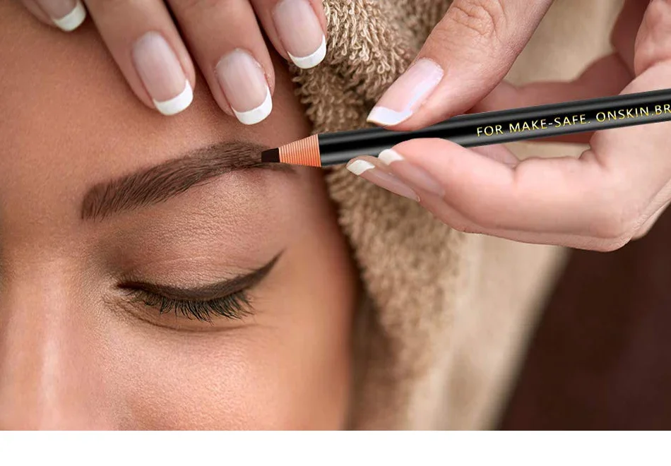 5 stücke Professionelle Microblading Bleistift Permanent Augenbraue Bleistift Tattoo Wasserdicht Kunst Tönung Make-Up Augenbraue Stift Enhancer Kosmetik – Detail 1