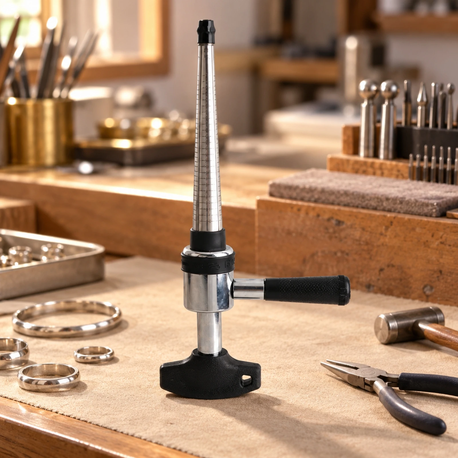 Tapered Mandrel Band Sizer Long-Lasting Band Expander Tool Compact Professional for Jewelry Repair Technicians