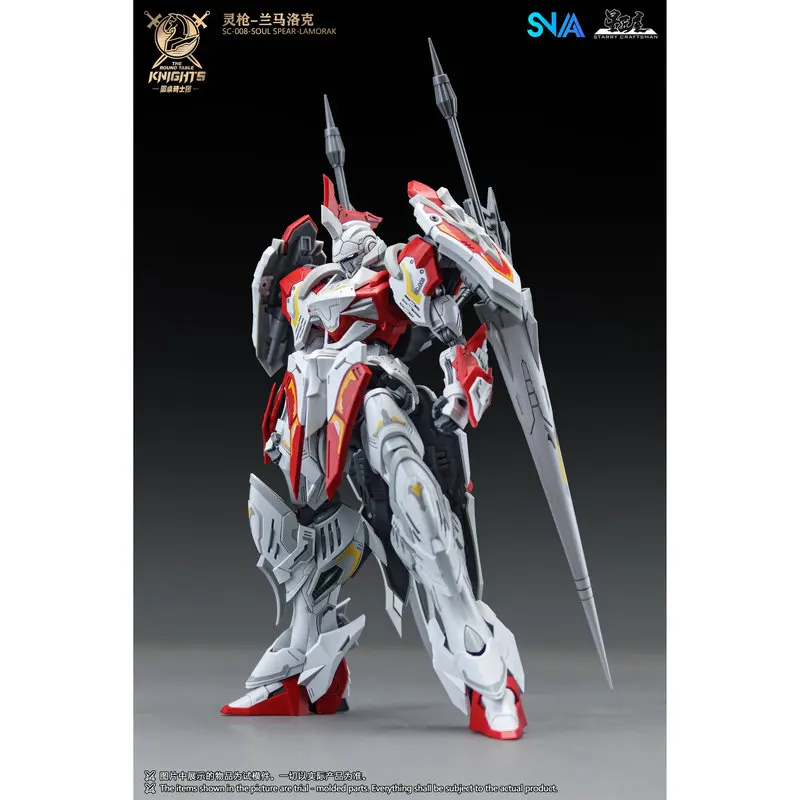 

16cm SNAA 1/144 Soul Spear Lamorak Assembly Model Kit Round Table Knights Mecha Action Figure Collectible Toy Ornament Gift