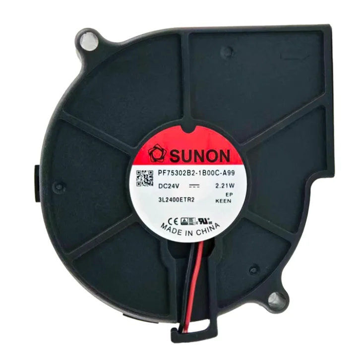 

SUNON PF75302B2-1B00C-A99 DC 24V 2.21W 75x75x30mm 2-Wire Server Cooling Fan