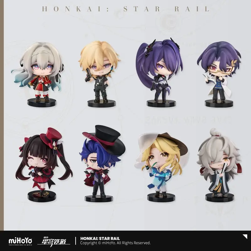 [Genuine] miHoYo Game Honkai Star Rail Q version Model Acheron Aventurine Firefly Dr. Ratio Desktop Ornament Cosplay Xmas Gifts 2