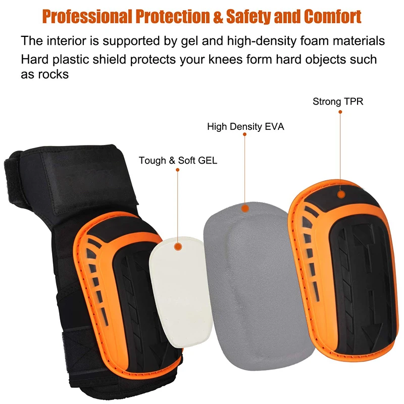 Industrial Knee Pads Construction Heavy-DutyTactical work Knee Pads Gardening & Construction Knee Pads for Men and Women