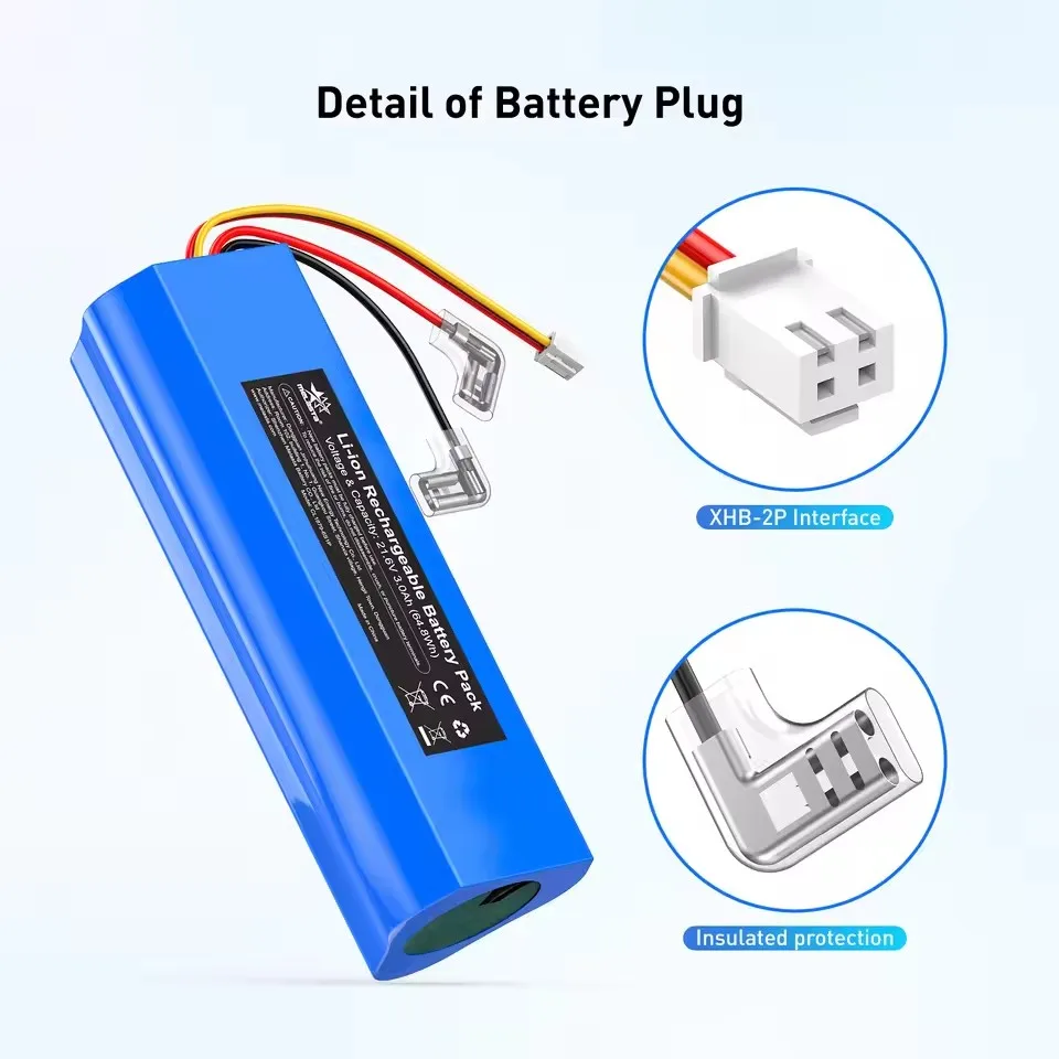 Melasta 21.6V 3000mAh Hoover Battery for Tineco Floor ONE S3, Floor oneS3 Breeze, CL1879-6S1P