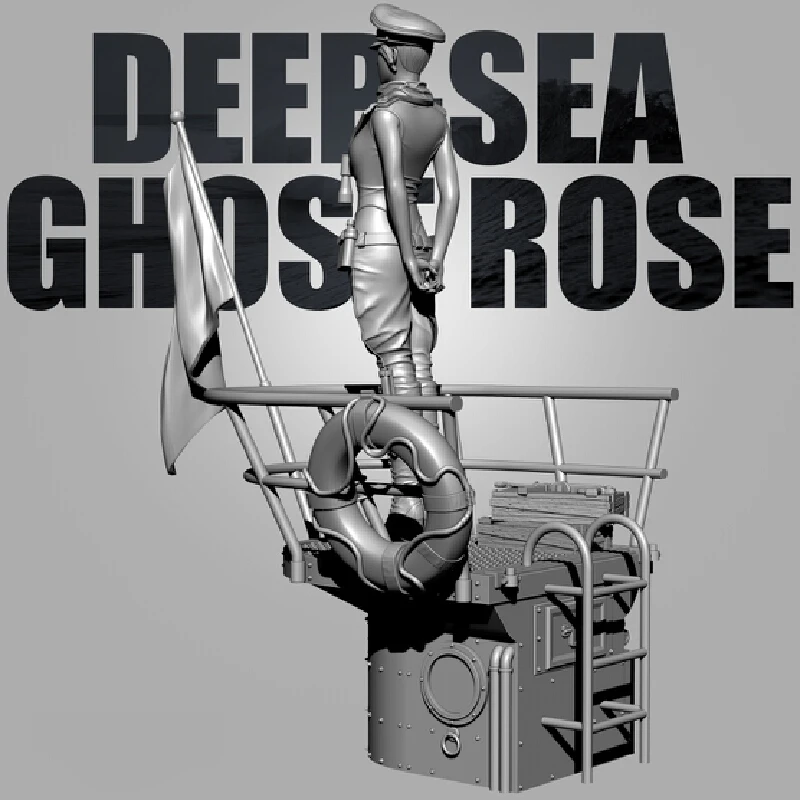 

1/35 Deep Sea Ghost Girl Resin Model Figure Gk Micro Miniature 3d Printed White Model Toy Unassembled And Unpainted Kit
