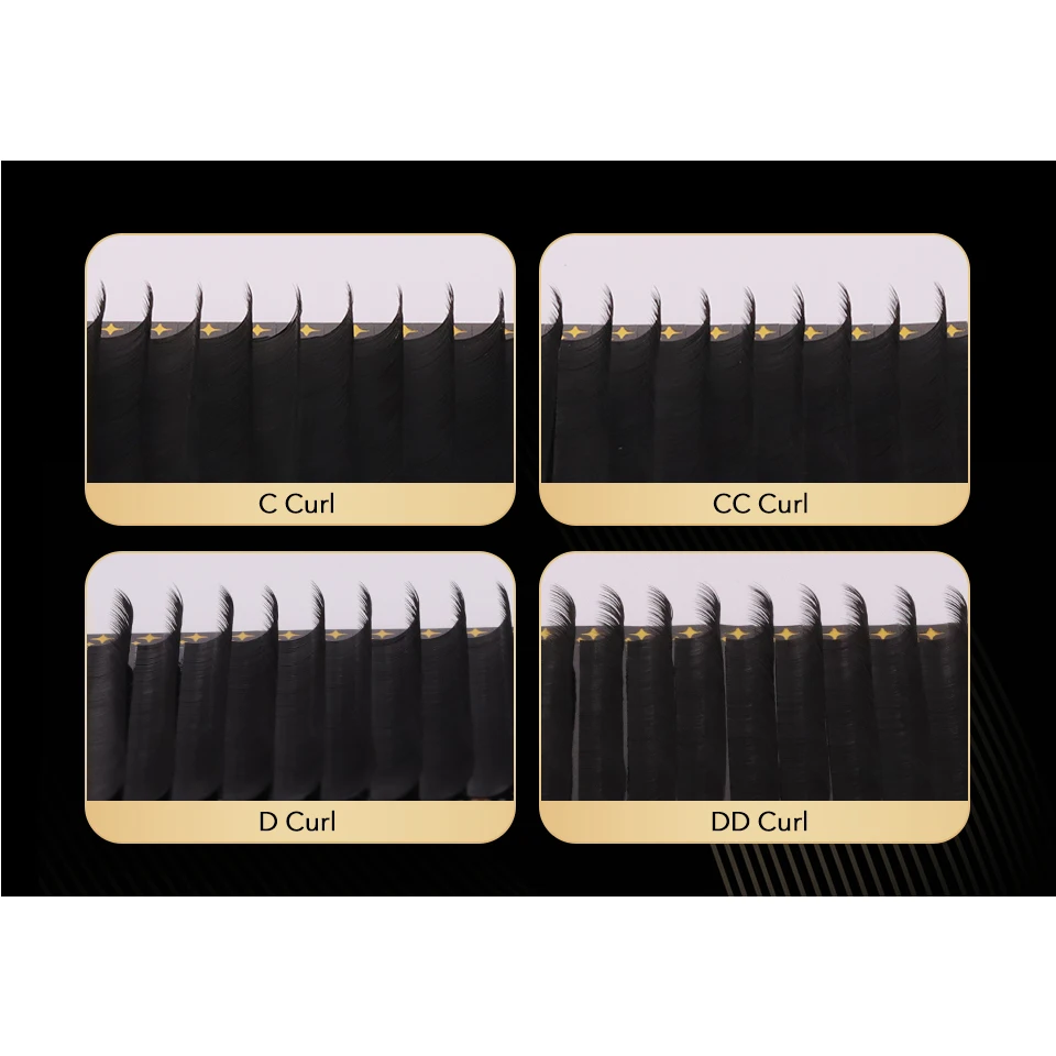 All Sizes Matte Black Individual Eyelash Extension Russian Volume Korean PBT Cashmere Faux Mink Classic Eyelashes Cilios Makeup