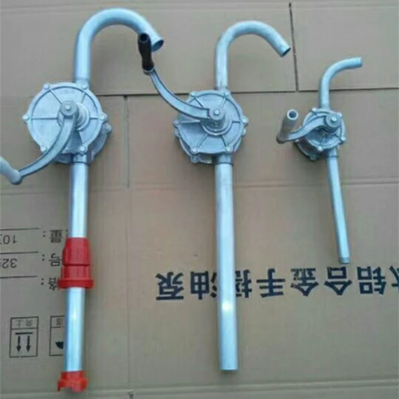 Stainless Steel Manual Oil Pump, Hand rotary oil pump 19#Portable Aluminum Alloy Oil Well Pump